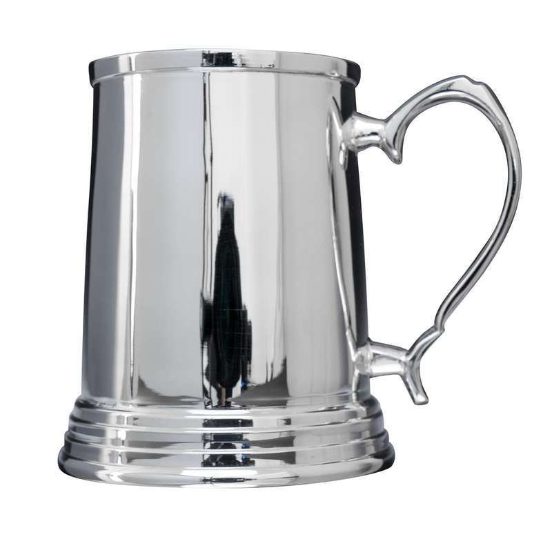 Shiny Silver Small Edwardian Tankard