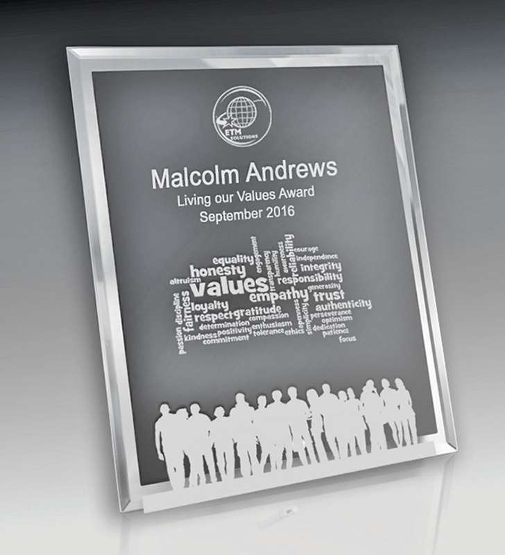 Mirror Edged Clear Glass-Rectangle Portrait