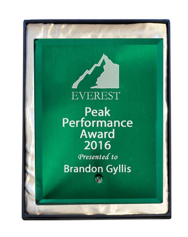 Laser Glass Rectangle-Green