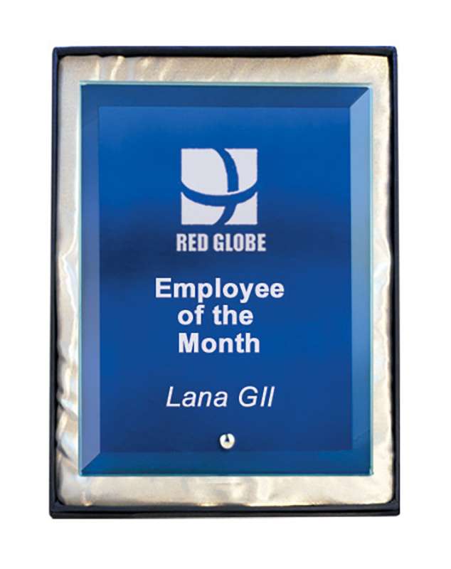 Laser Glass Rectangle Green