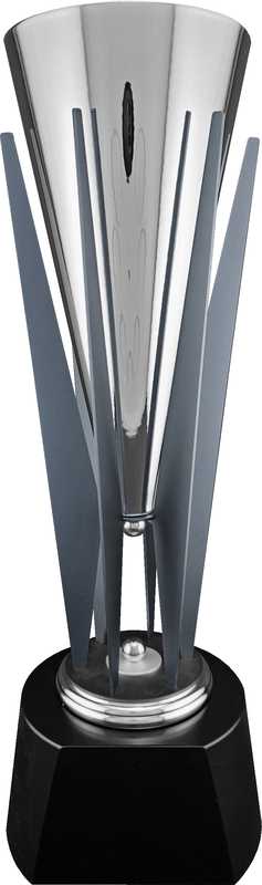 Leon Series Silver Finish Cup Spire Brackets Timber base