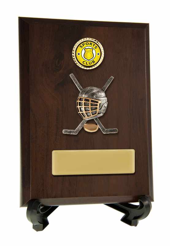 Plaque with Ice Hockey Trim