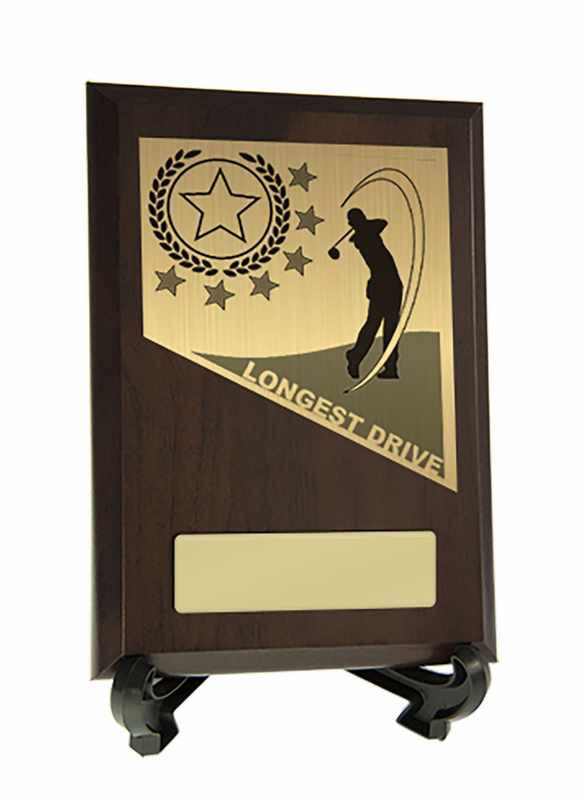 Plaque with Golf Longest Drive Trim