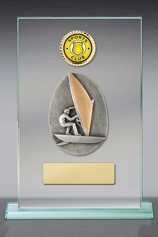 Windsurfing Theme on Glass