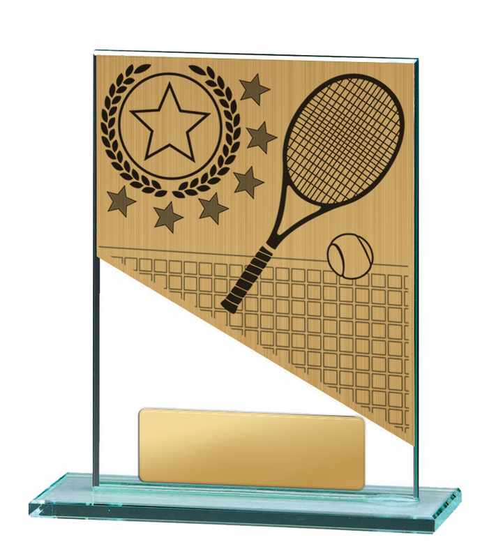 Tennis Theme on Glass