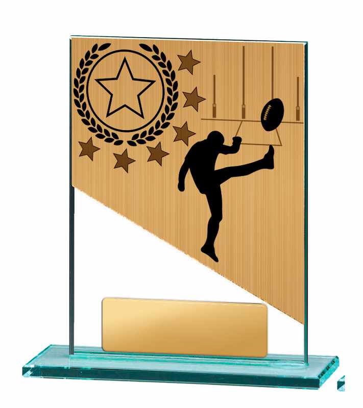 Aussie Rules Theme on Glass