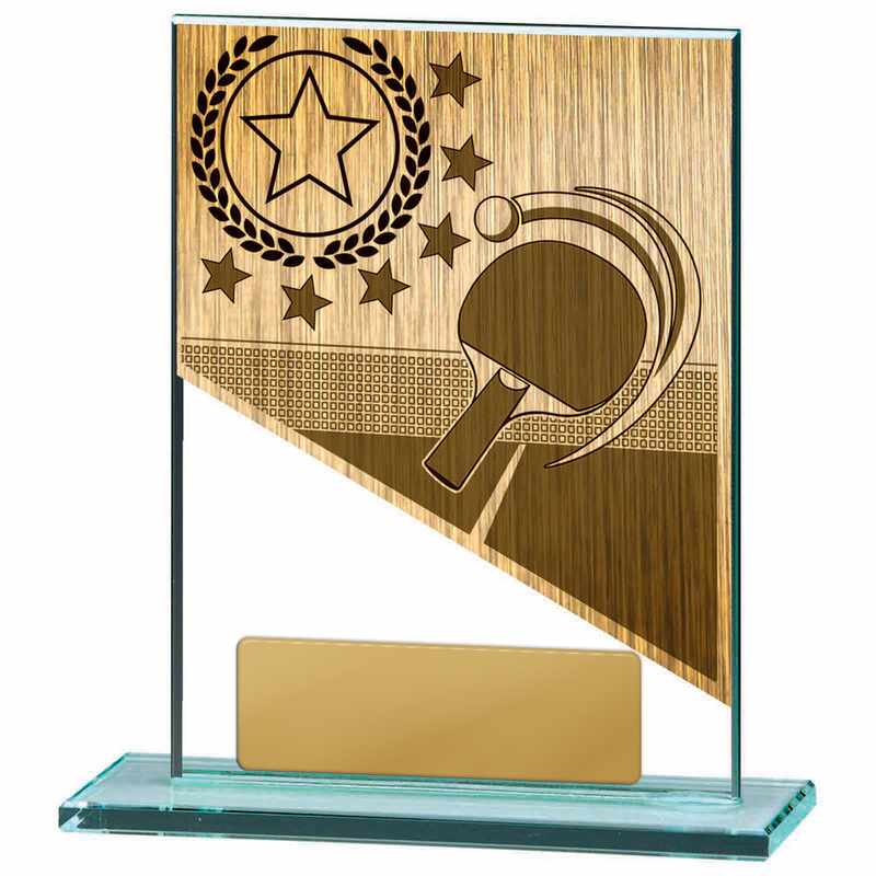 Table Tennis Theme on Glass