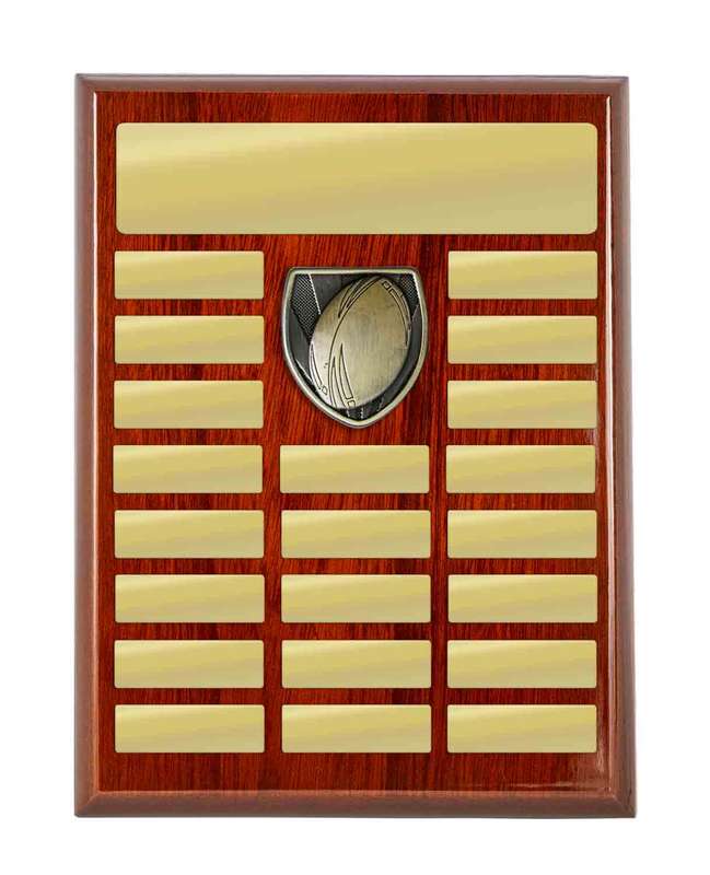 Plaque with Rugby Trim