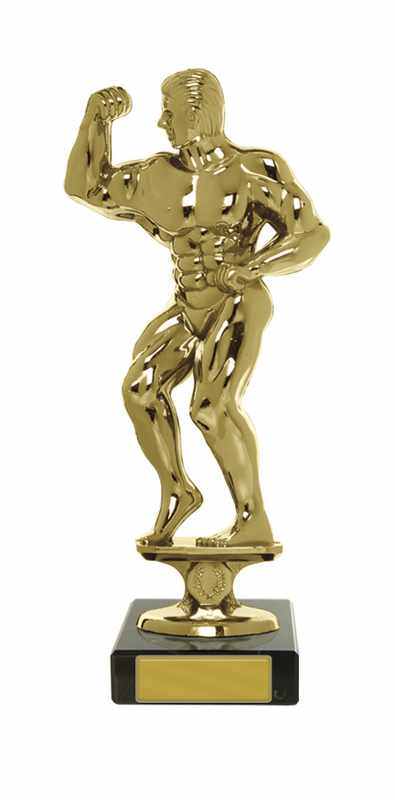 Bodybuilder Male Figure on Base