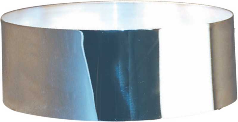 Nickel/Silver Collar Ø Base 84 x Top 81mm – H38mm